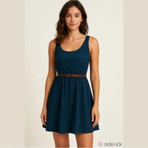 PacSun Navy Blue Kirra Fit and Flare Mini Dress